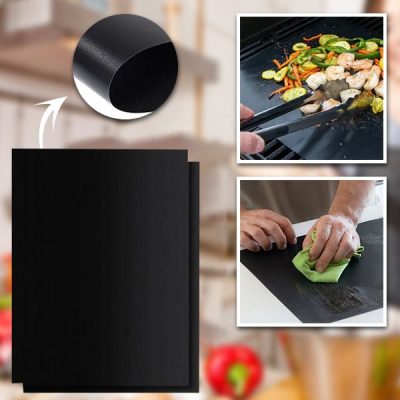 Alfombrillas antiadherentes reutilizables para parrilla (2 unidades) | GRILL