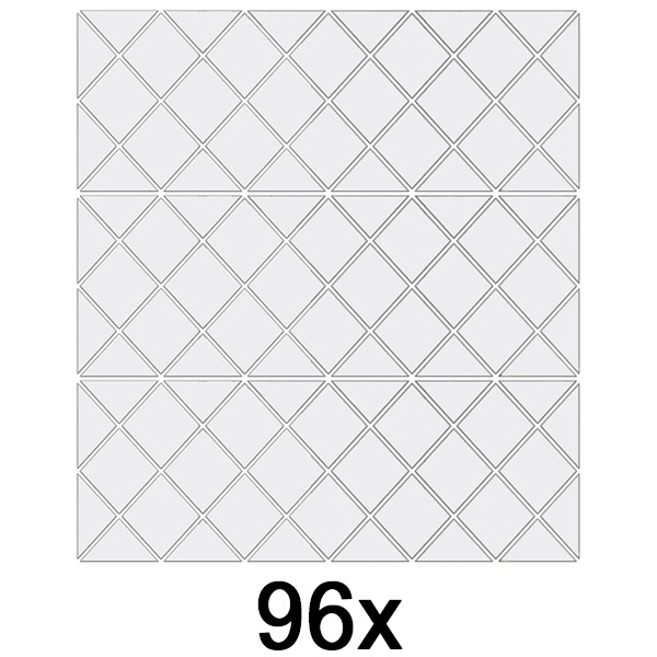 3x Pegatinas de pared efecto espejo (32 uds.) | WALLGEM