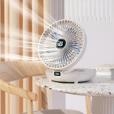 Mini ventilador portátil - oscilación 120°, mando a distancia, batería 12h | AIRCOLIO